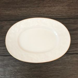Noritake - Halls of Ivy (Gold Trim) - Relish/Butter Tray